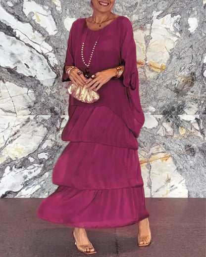 Variant image for Kasia - Satynowa Sukienka Midi Elegancka dla Kobiet-9
