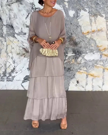Variant image for Kasia - Satynowa Sukienka Midi Elegancka dla Kobiet-3